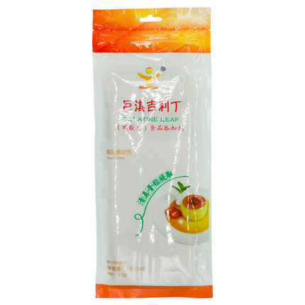 明胶片吉利丁片巨淇吉利丁片20片100g装 果冻 布丁 慕斯 蛋糕