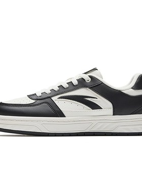 安踏百川丨经典白色低帮板鞋女鞋夏季百搭滑板鞋小白鞋122538010