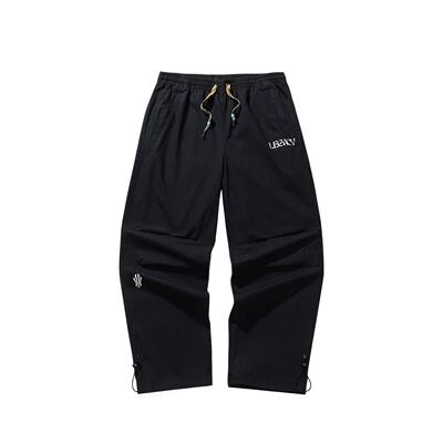 安踏凯里·欧文系列丨梭织休闲长裤男女同款伞兵直筒裤172611506