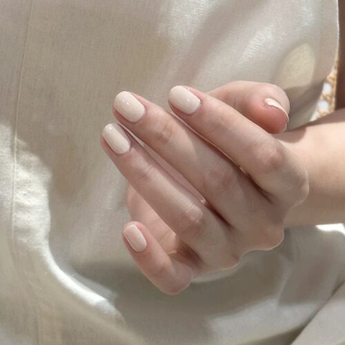 【冰透奶白】裸色穿戴甲新款网红流行果冻玉脂透白色春夏显白美甲