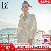 BE范德安花漾系列浮光椰林2025新品 宽松轻薄透气女士海岛度假衬衫