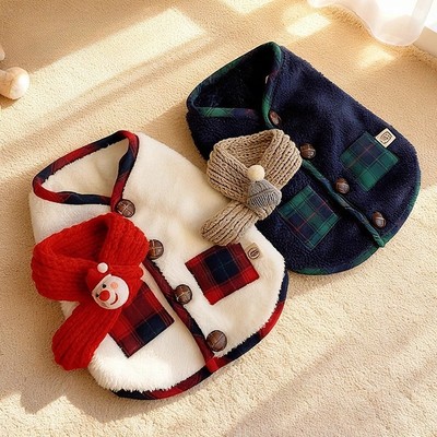 猫咪衣服冬装保暖防掉毛圣诞马甲