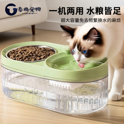 大容量饮水机喂食一体循环活水