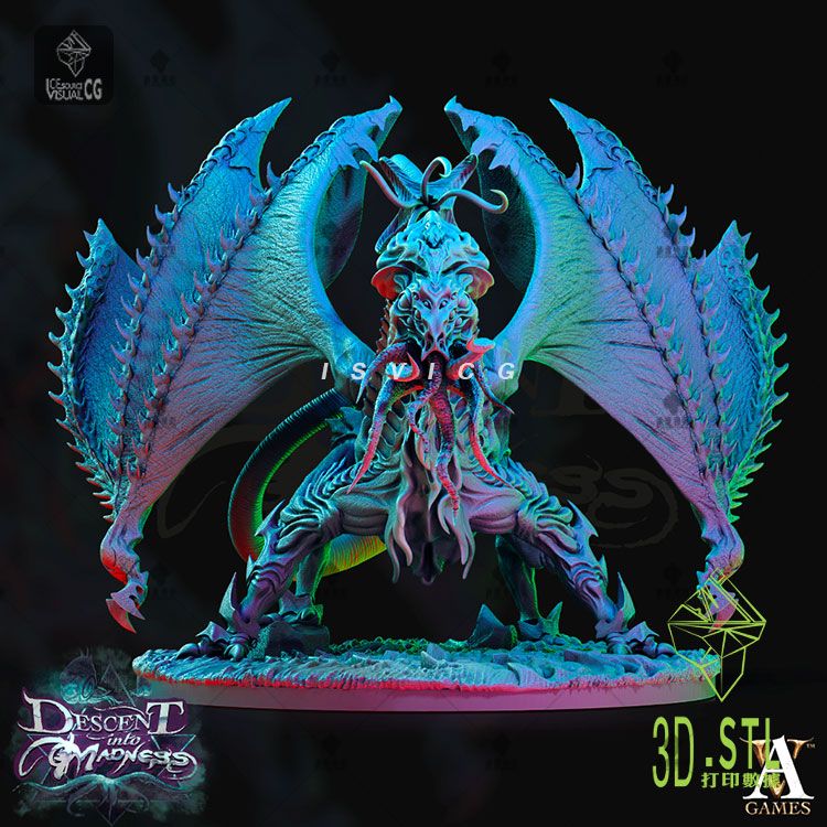 大恶棍11月战旗[海底妖神]3D打印模型stl数据文件GK手办服务素材