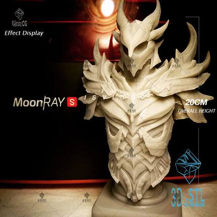 上古卷轴恶魔半身套装3D打印模型stl游戏人物三维立体精雕圆雕图
