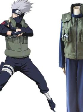 火影忍者 动漫木叶cos服卡卡西 忍者部同款演出服cosplay套装