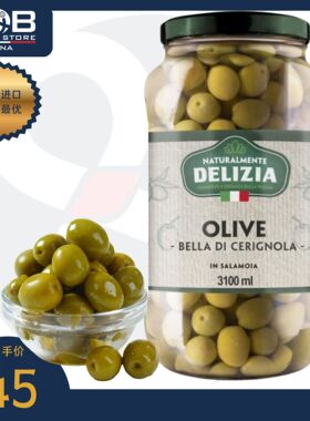 得里刺亚牌水浸腌橄榄580毫升 Delizia Olive B.Di Cerignola