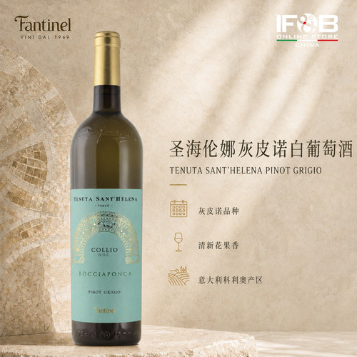 圣海伦娜灰皮诺白葡萄酒2022 Tenuta Sant’Helena Pinot Grigio