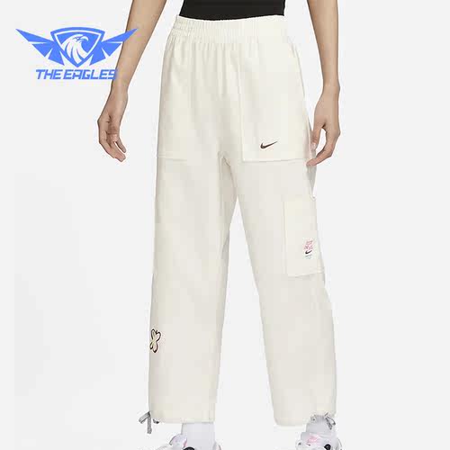 Nike/耐克正品2023新款直筒梭织女子运动工装长裤FJ7717-133