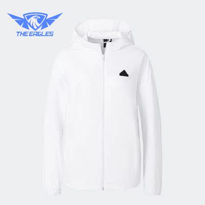 Adidas/阿迪达斯正品夏季女子凉感运动连帽夹克外套IT4355