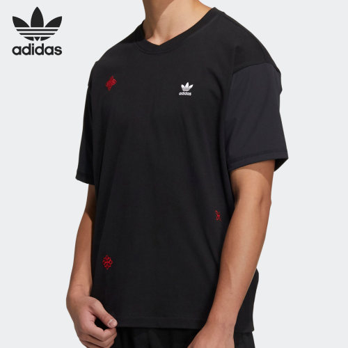 Adidas/阿迪达斯正品三叶草春季新款男子运动短袖T恤HD0332