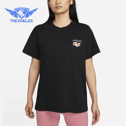 Nike/耐克正品夏季运动女子休闲透气圆领印花短袖FD2550-010
