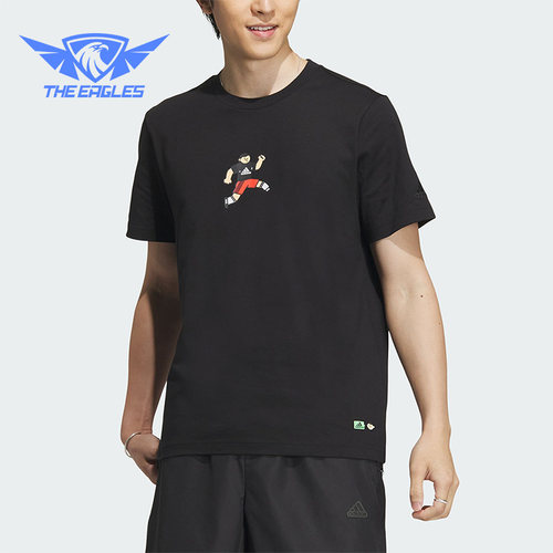 Adidas/阿迪达斯正品2023夏季休闲圆领男子运动短袖T恤IA8115