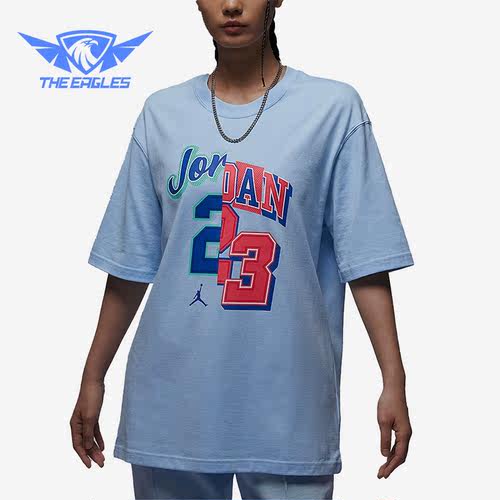 Nike/耐克正品Jordan 2023新款女子运动短袖T恤FQ0362-456