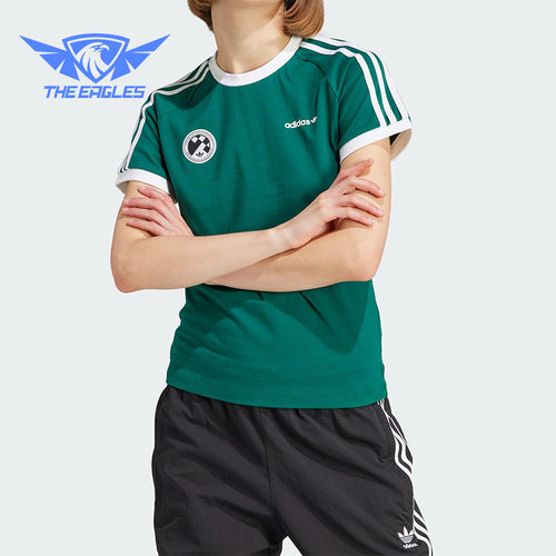 Adidas/阿迪达斯正品三叶草女子经典时尚运动短袖T恤IR9785