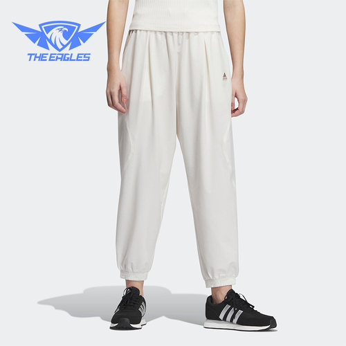 Adidas/阿迪达斯正品2023夏新款梭织透气女子运动长裤IN9073