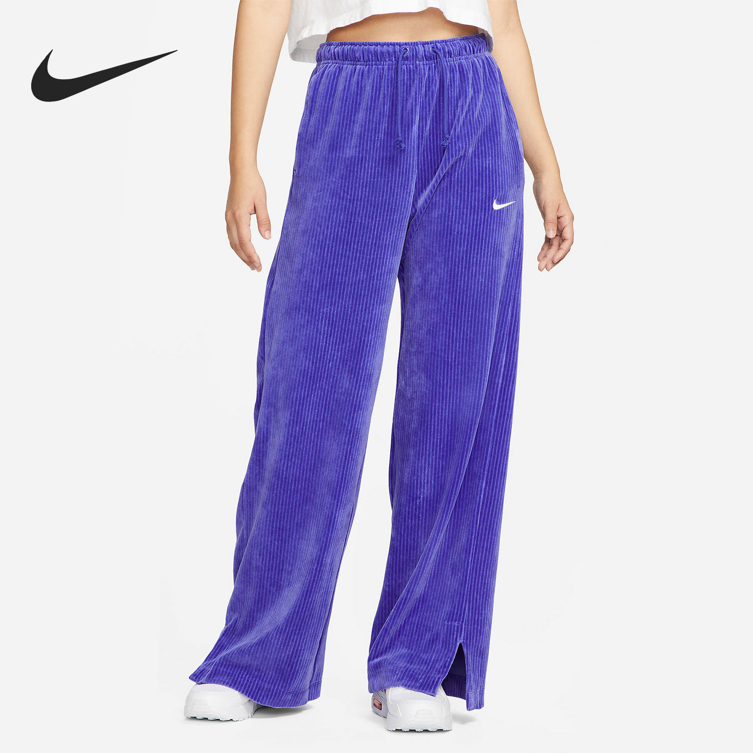 Nike/耐克正品新款女子直筒开衩灯芯绒阔腿长裤 DQ5922-430,运动服/休闲服装,运动长裤,淘宝优惠券,粉丝福利购,淘宝优惠卷