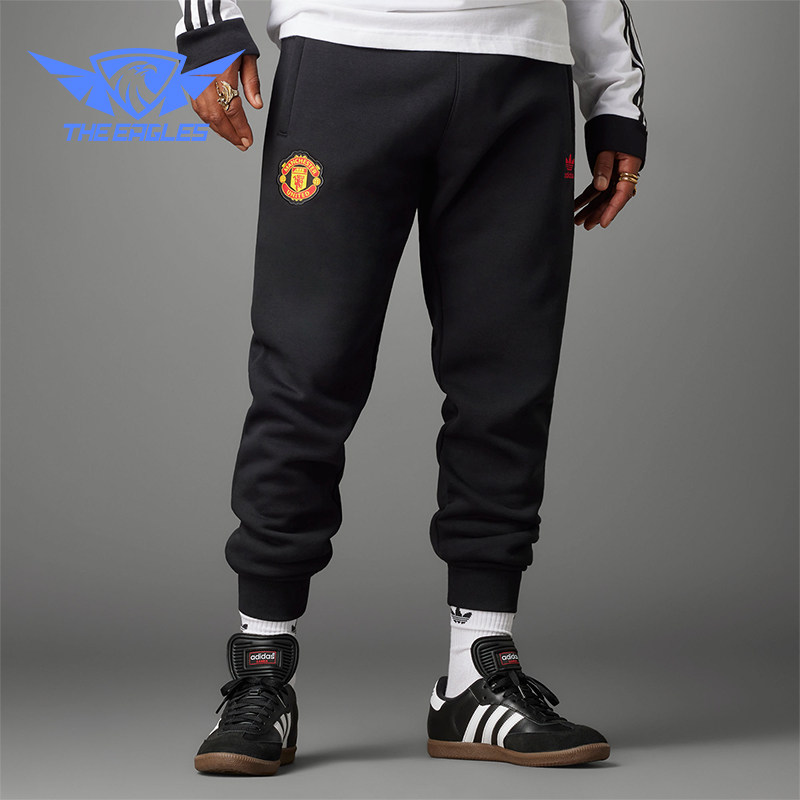 Adidas/阿迪达斯正品三叶草男士曼联足球休闲运动裤IK8709