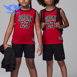 Nike/耐克正品Jordan 23 Jersey 小童球衣短裤套装HF2234-010