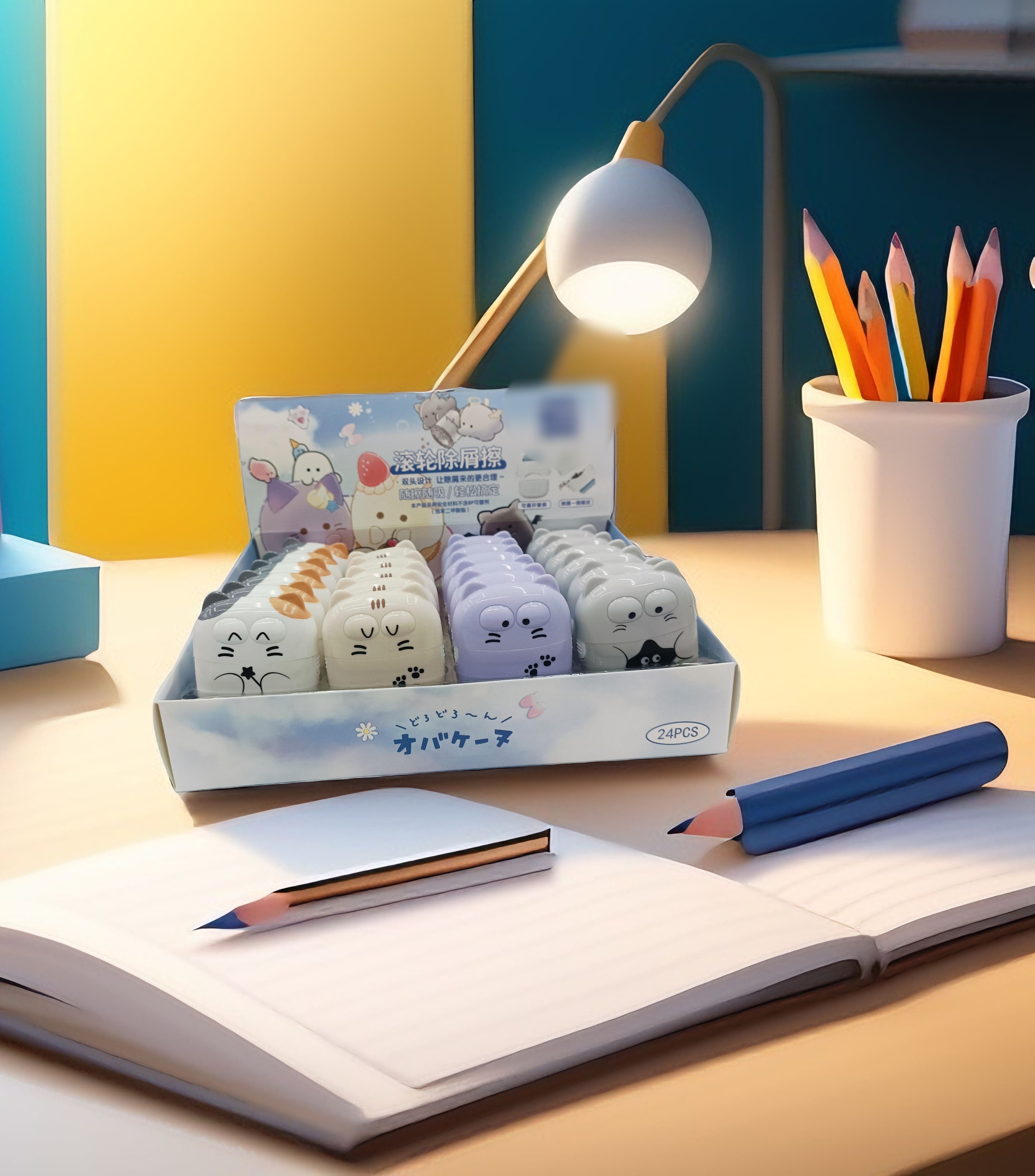eraser 创意卡通大滚轮橡皮