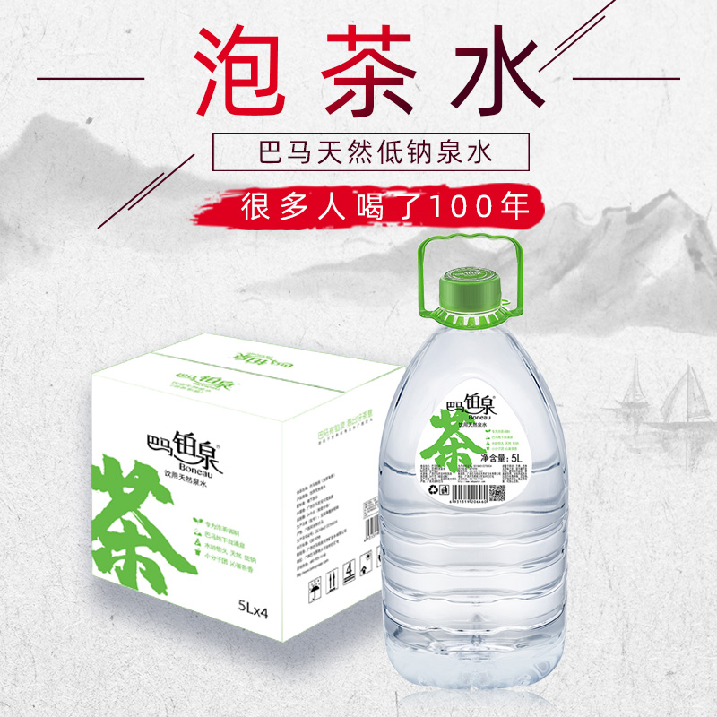 巴马铂泉低钠泡茶水5L*4桶装天然弱碱性泉水源自巴马非矿泉水-封面