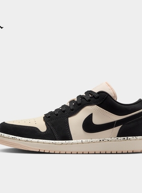 耐克乔丹女子轻便AJ1板鞋春季平底刺绣低帮运动鞋JORDAN DC0774