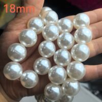 High-quality imitation pearl wedding decoration, extra-large ABS straight-hole bulk handcrafted DIY decorative accessories and ornaments, loose beads thumbnail 2
