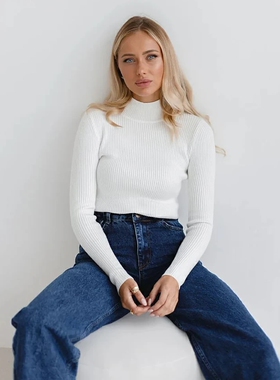 Women Sweaters Autumn Tops Pullover Knitted Sweater Jumper女