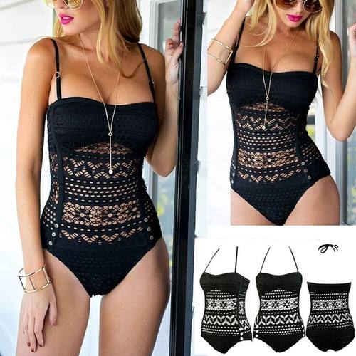 Sexy One Piece Swimwear Women Push Up Bodysuit Beach Wear