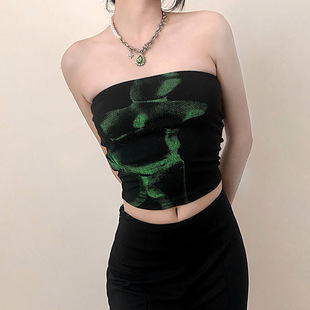 Fit Tube Y2K Aesthetic Tee Women Harajuku Skinny Top Shirt