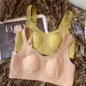 大胸显小无痕内衣女全罩杯夏季 聚拢收副乳防下垂兔耳朵文胸 薄款