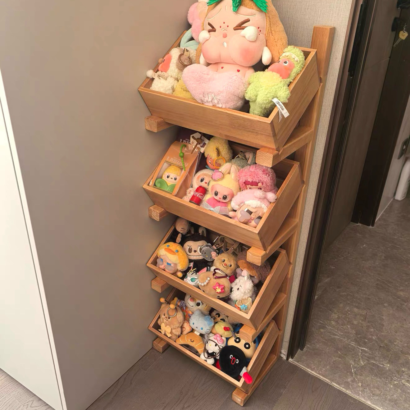jellycat置物架子玩偶收纳架娃娃毛绒摆放玩具公仔多功能展示柜