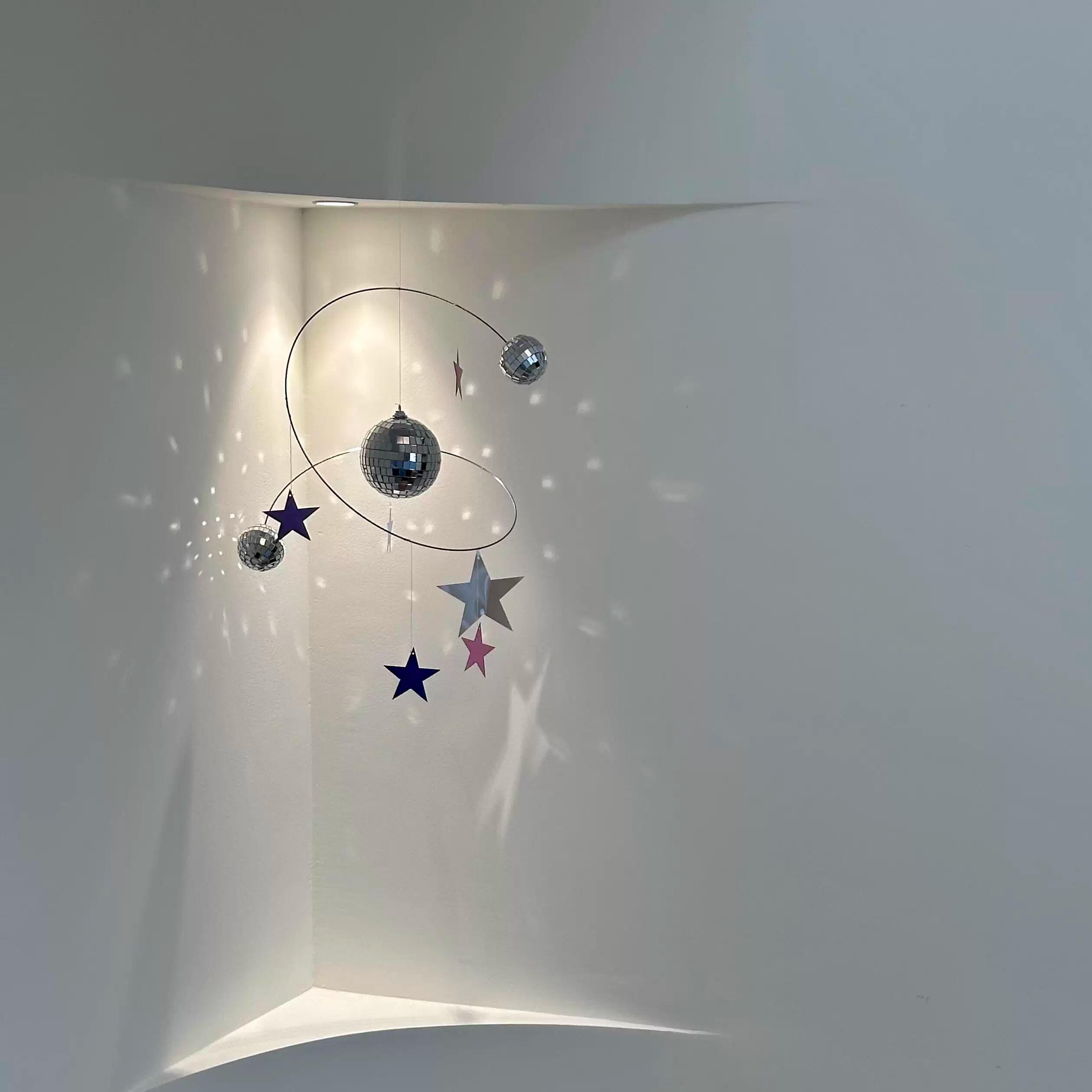 【阳光捕手】小宇宙星空反射灯光挂饰平衡挂件diy天花板家居饰品