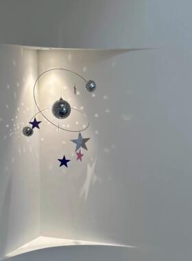 【阳光捕手】小宇宙星空反射灯光挂饰平衡挂件diy天花板家居饰品