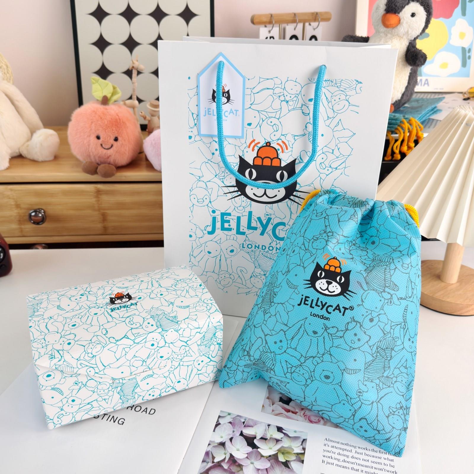 可单拍Jellycat蓝色防尘袋礼品袋毛绒玩偶包装袋玩具收纳袋子原装图片