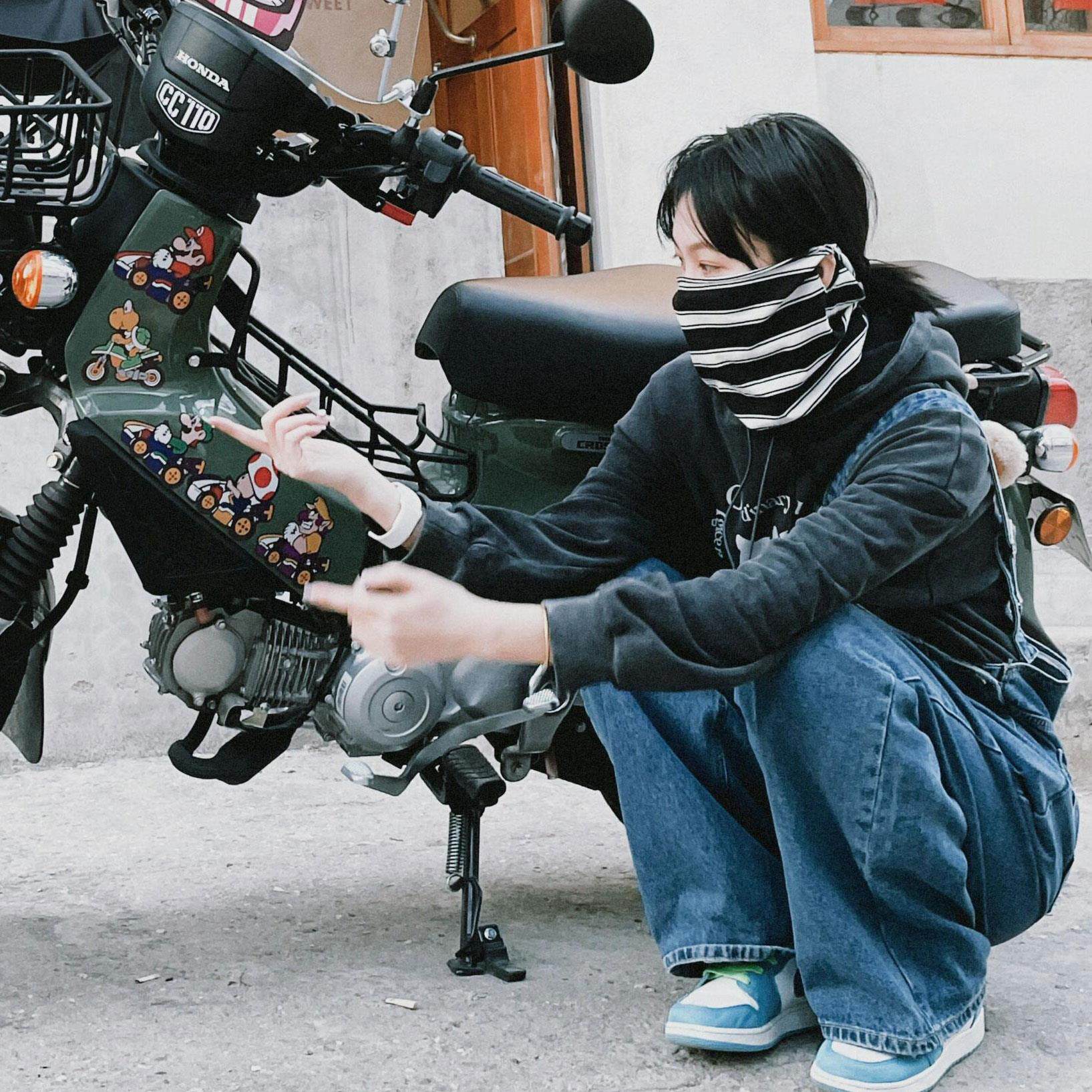 挂耳式防晒面罩骑行自行车防晒遮阳运动护颈透气脖套男女围脖夏季