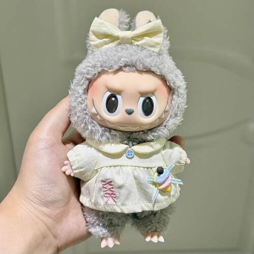 Labubu娃衣一二三代拉布布衣服3.0搪胶公仔坐坐派对娃衣套装着替