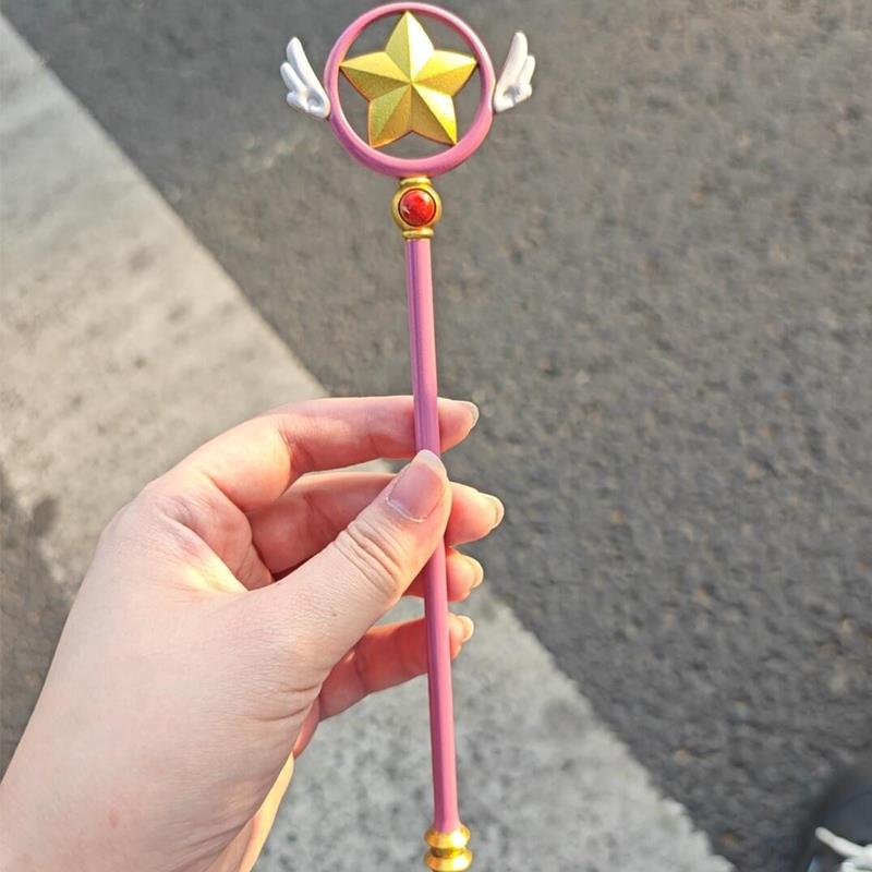 迷你百变小樱魔法棒手办少女樱cosplay星星梦之杖鸟头杖樱伸缩杖
