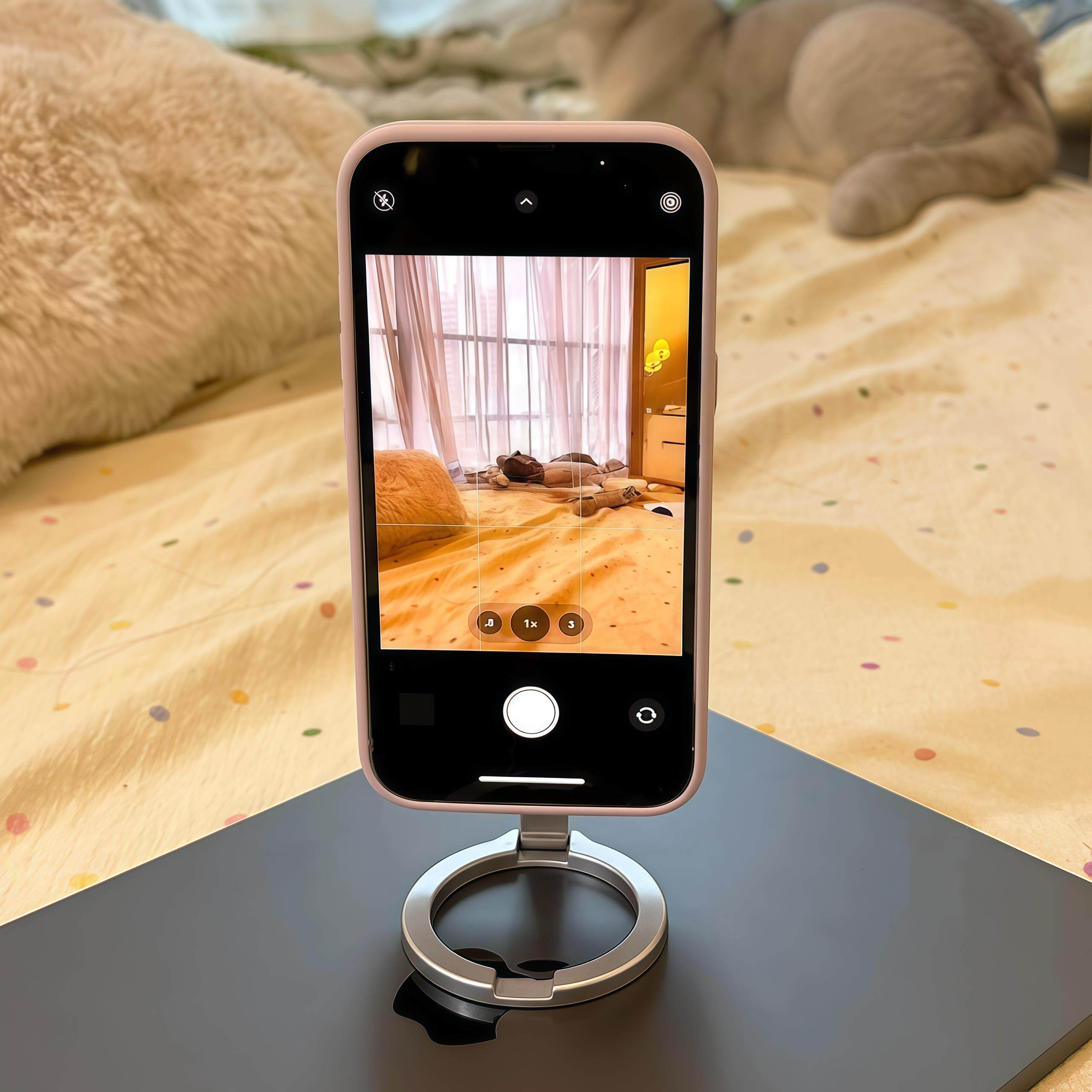 双面磁吸手机支架2025新款vlog拍摄直播桌面车载便携铝合金支架