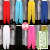 彩裤 唱响戏曲古装 素裤 古代白色男女打底灯笼裤 水裤 越剧小生练功裤