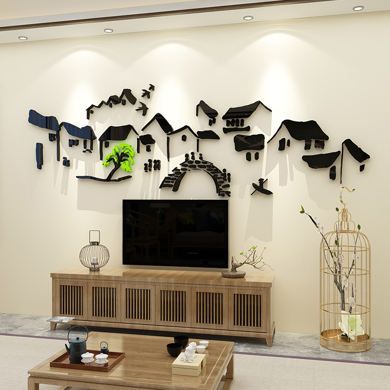 电视背景墙面装饰品贴纸客厅