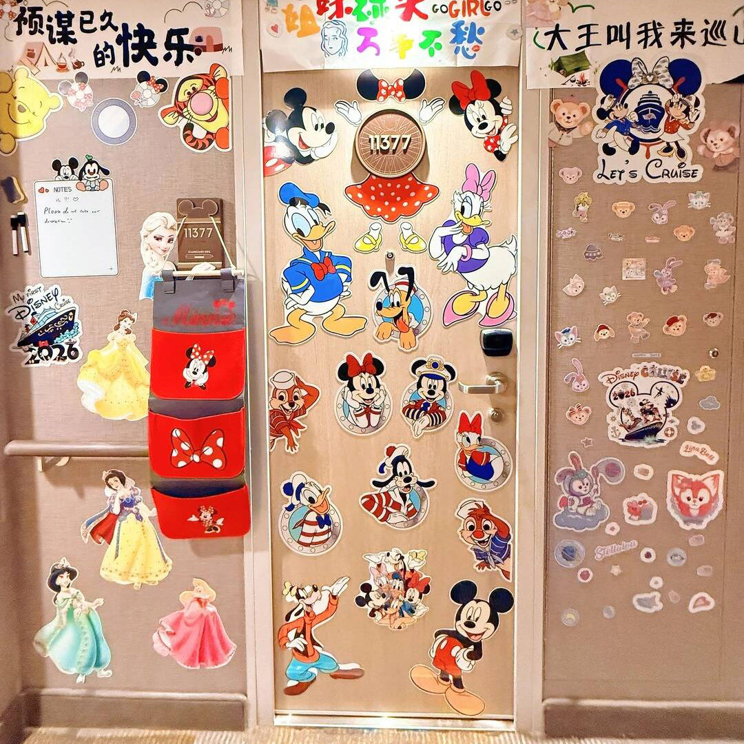 迪士尼邮轮磁吸门贴定制