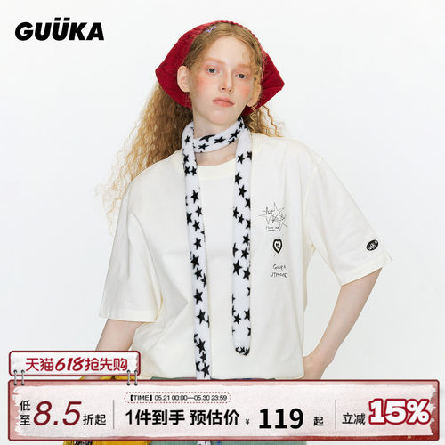 GUUKA夏季情侣短袖T恤