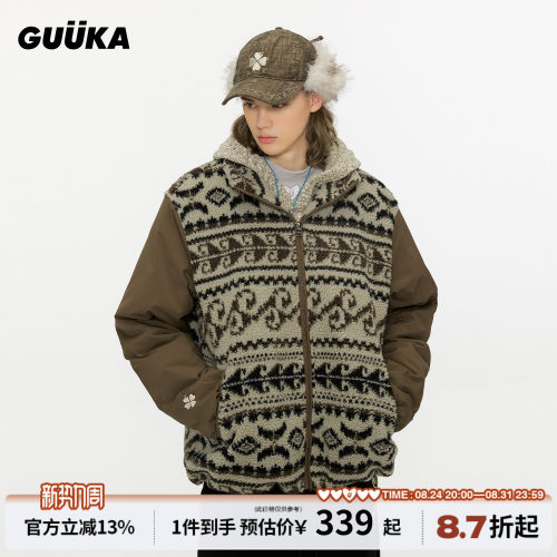GUUKA冬季费尔岛棉服外套