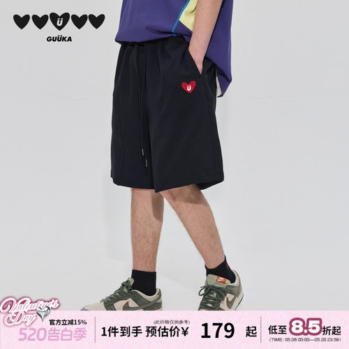 GUUKA重磅纯棉夏季短裤
