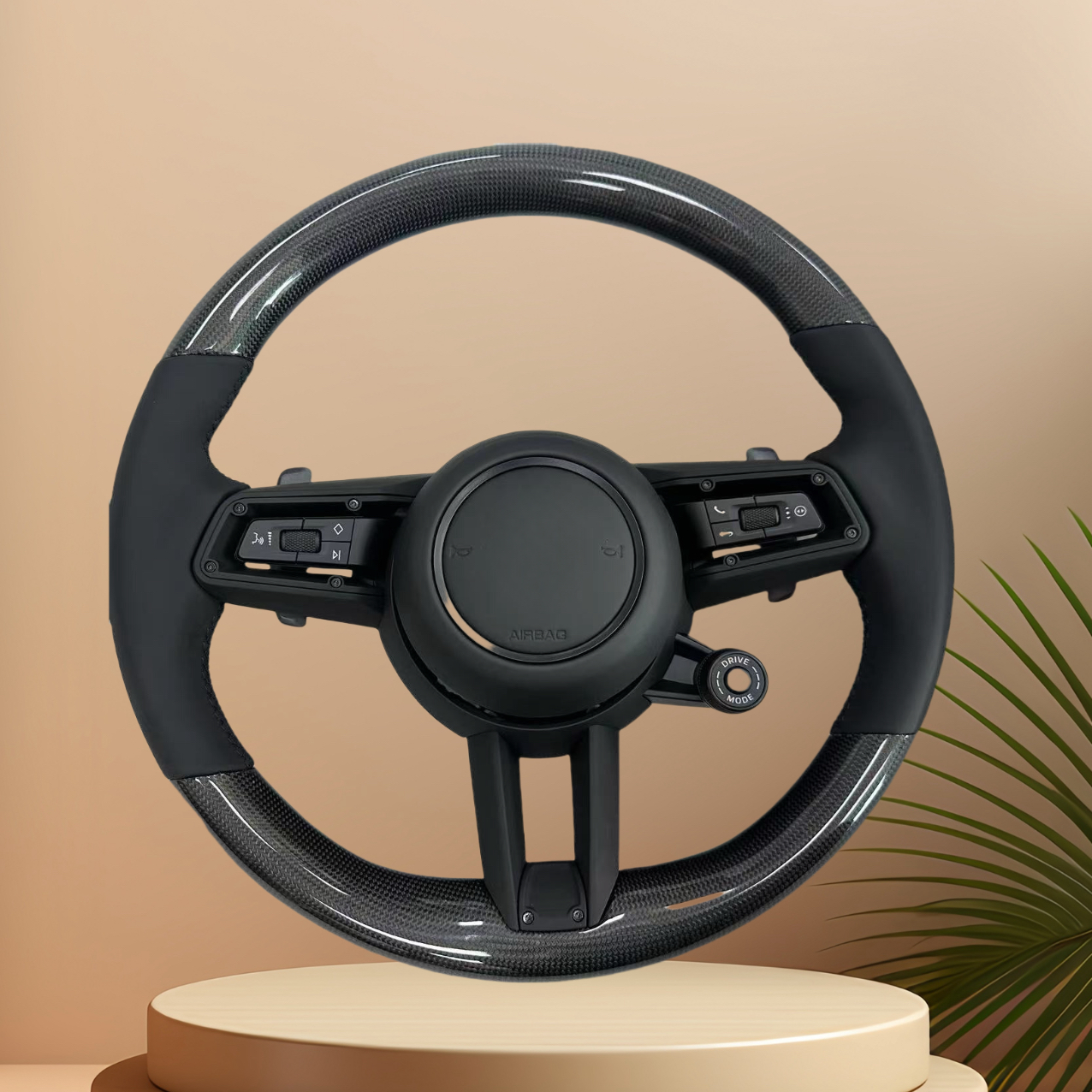 适用于保时捷方向盘718改装911 992 987老改新Macan帕拉梅拉卡宴