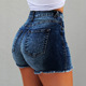 denim tassel Women hot ripped and 热裤 shorts pants女牛仔短裤