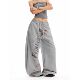 pants sweatpants Women wide printed and sports loose leg