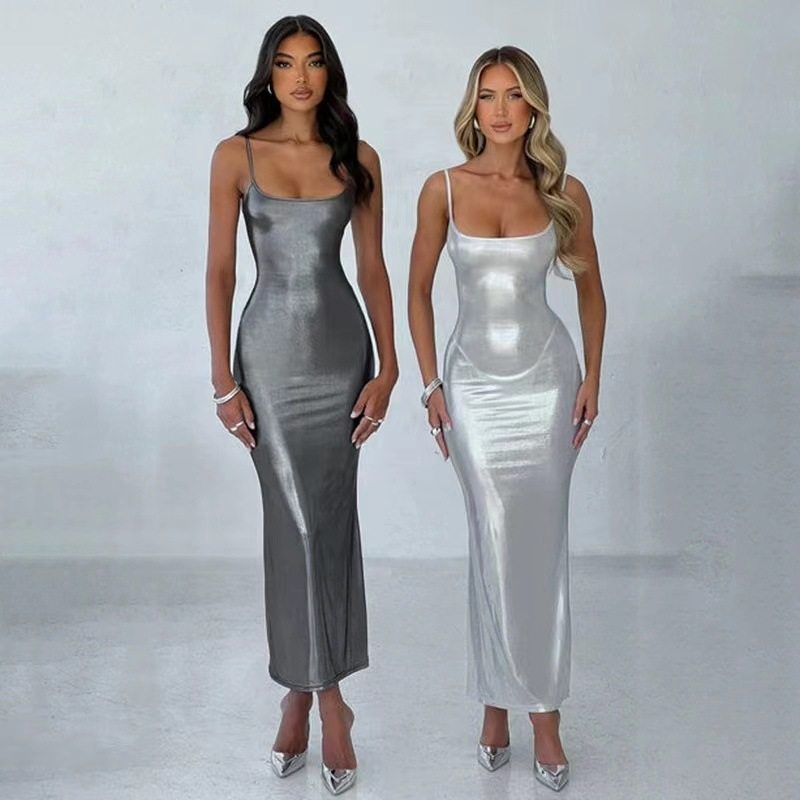 Women's sexy slim fit camisole dress女2025吊带连衣裙子女礼服