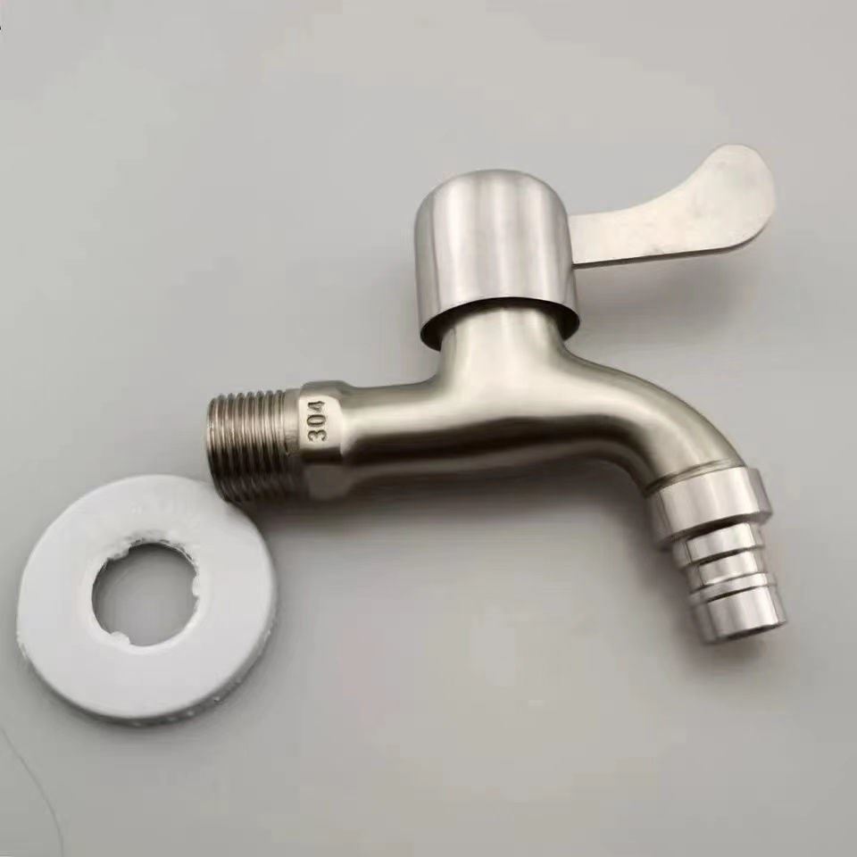 304不锈钢水龙头洗衣机龙头加长拖把池水嘴单冷普通家用4分